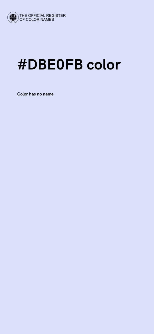 #DBE0FB color image