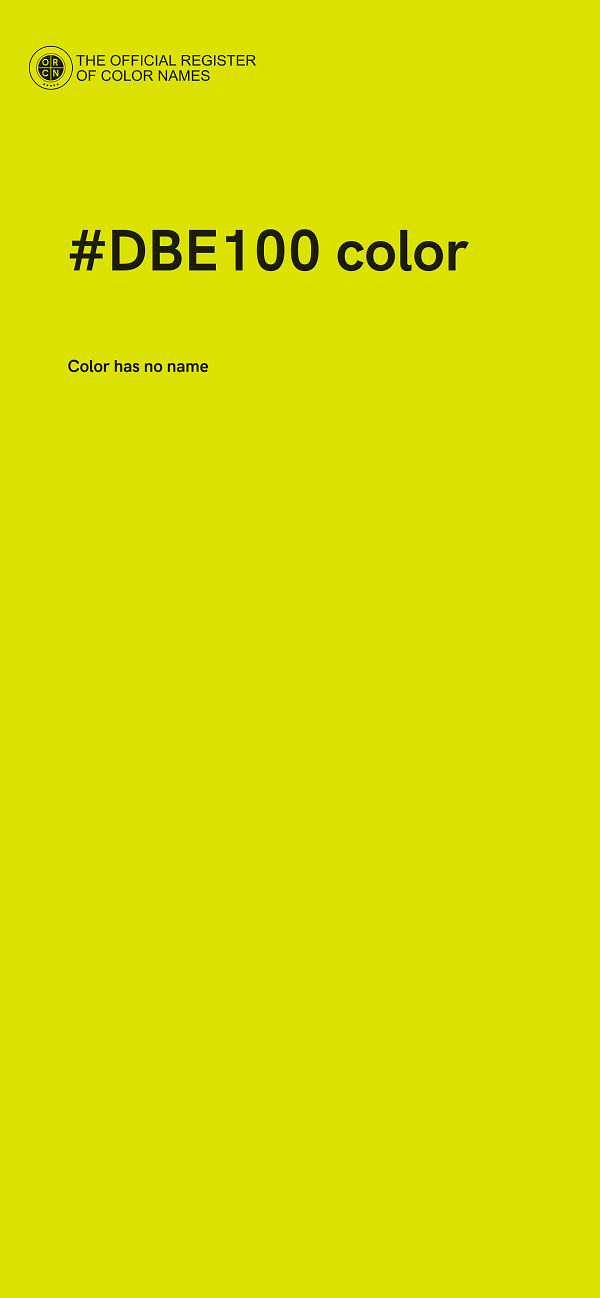 #DBE100 color image