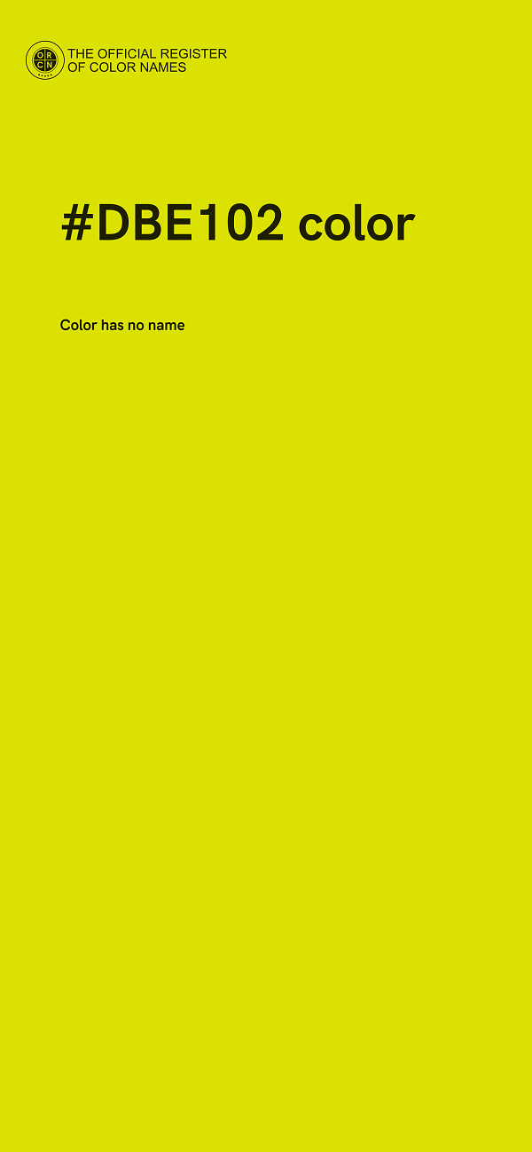 #DBE102 color image