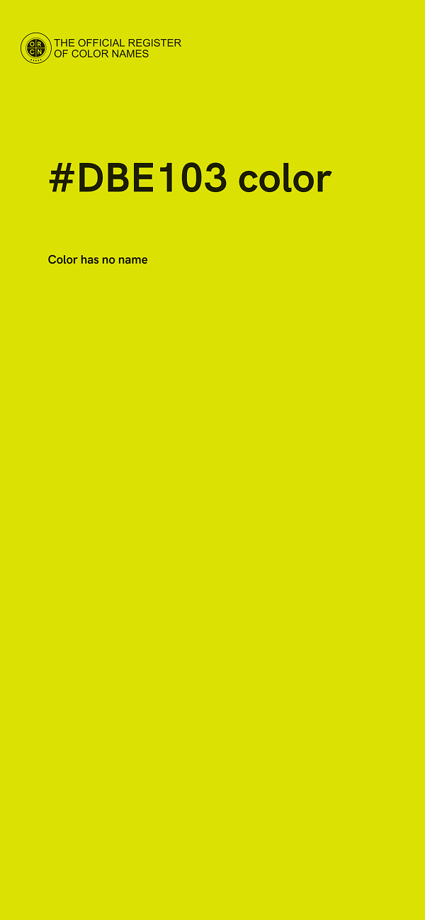 #DBE103 color image