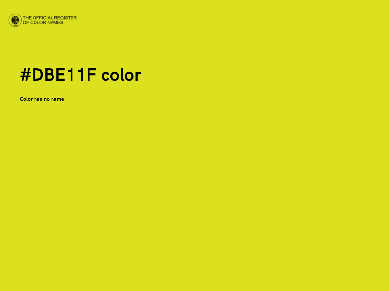 #DBE11F color image