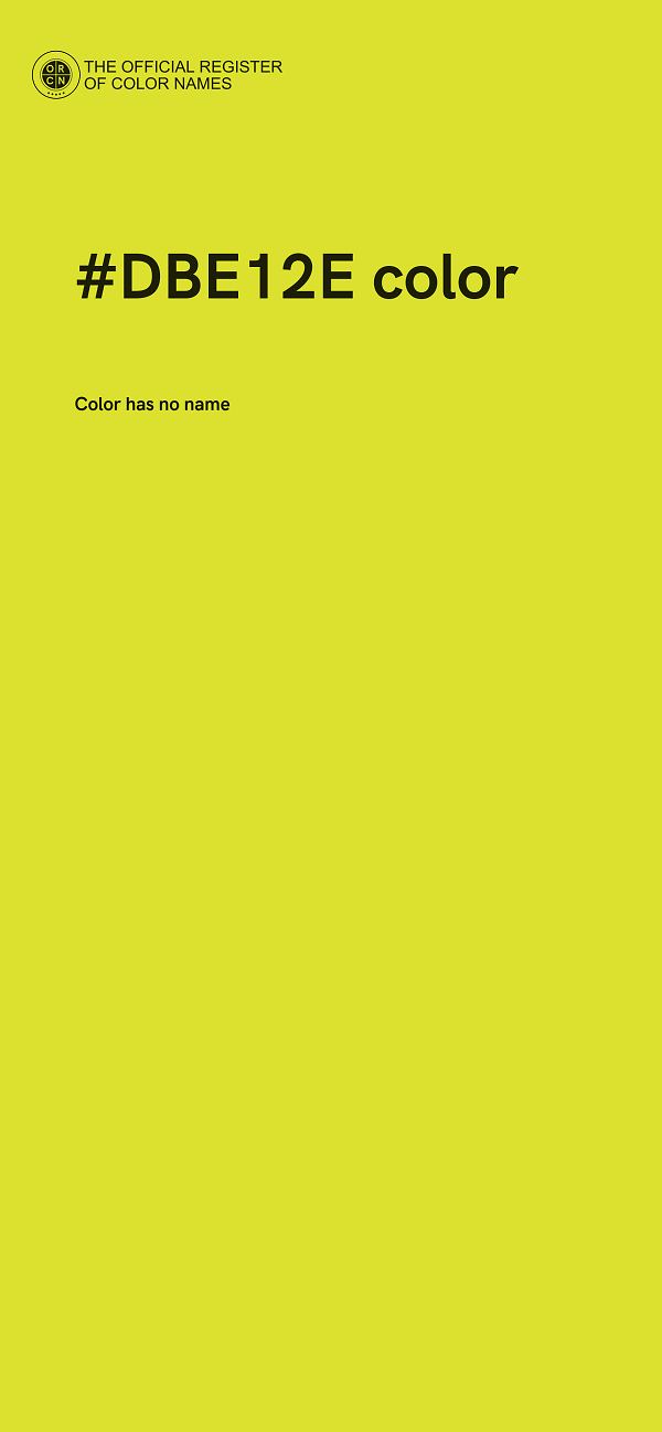 #DBE12E color image