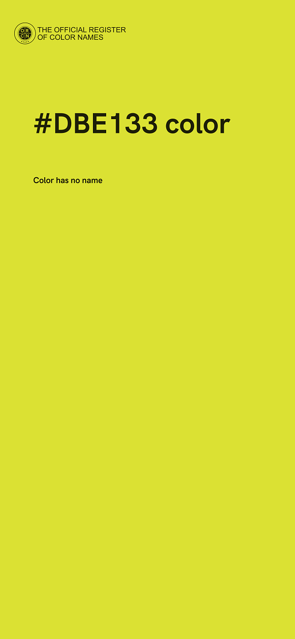 #DBE133 color image
