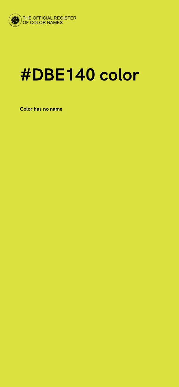 #DBE140 color image