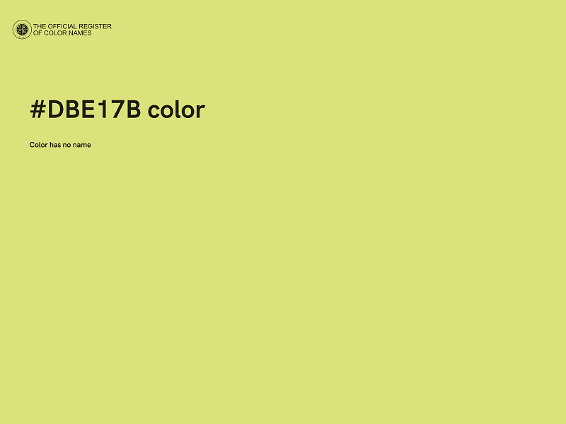 #DBE17B color image