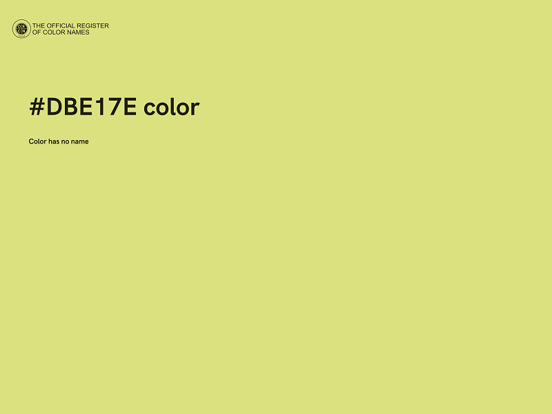 #DBE17E color image