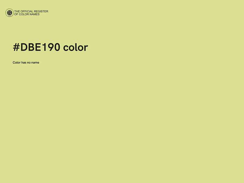 #DBE190 color image