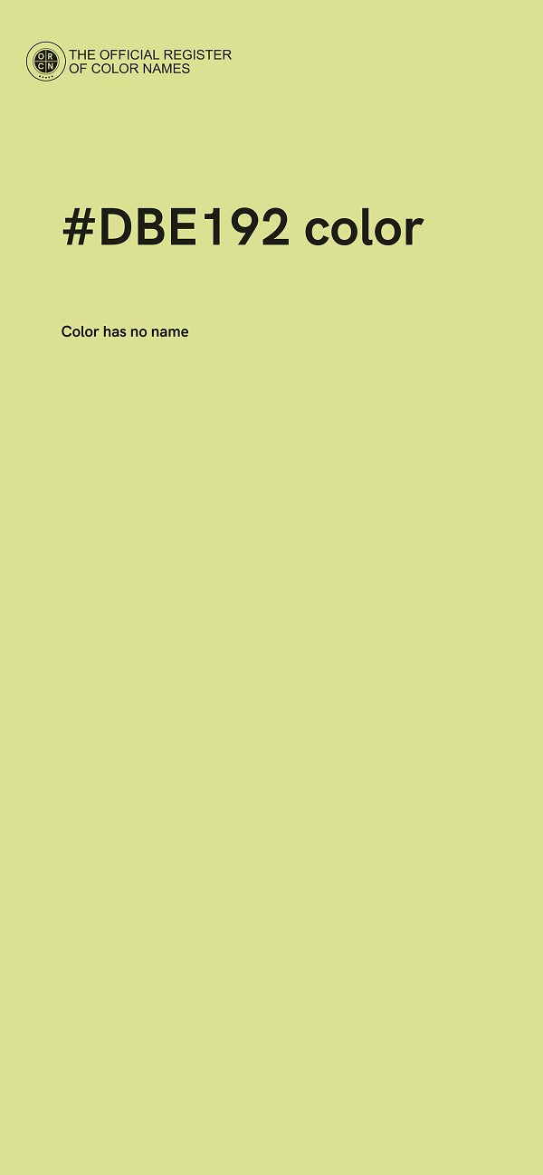 #DBE192 color image