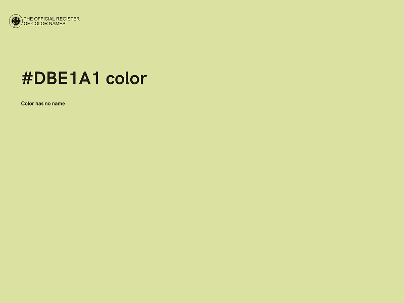 #DBE1A1 color image