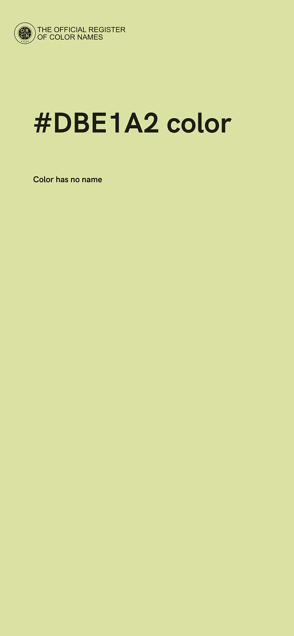 #DBE1A2 color image