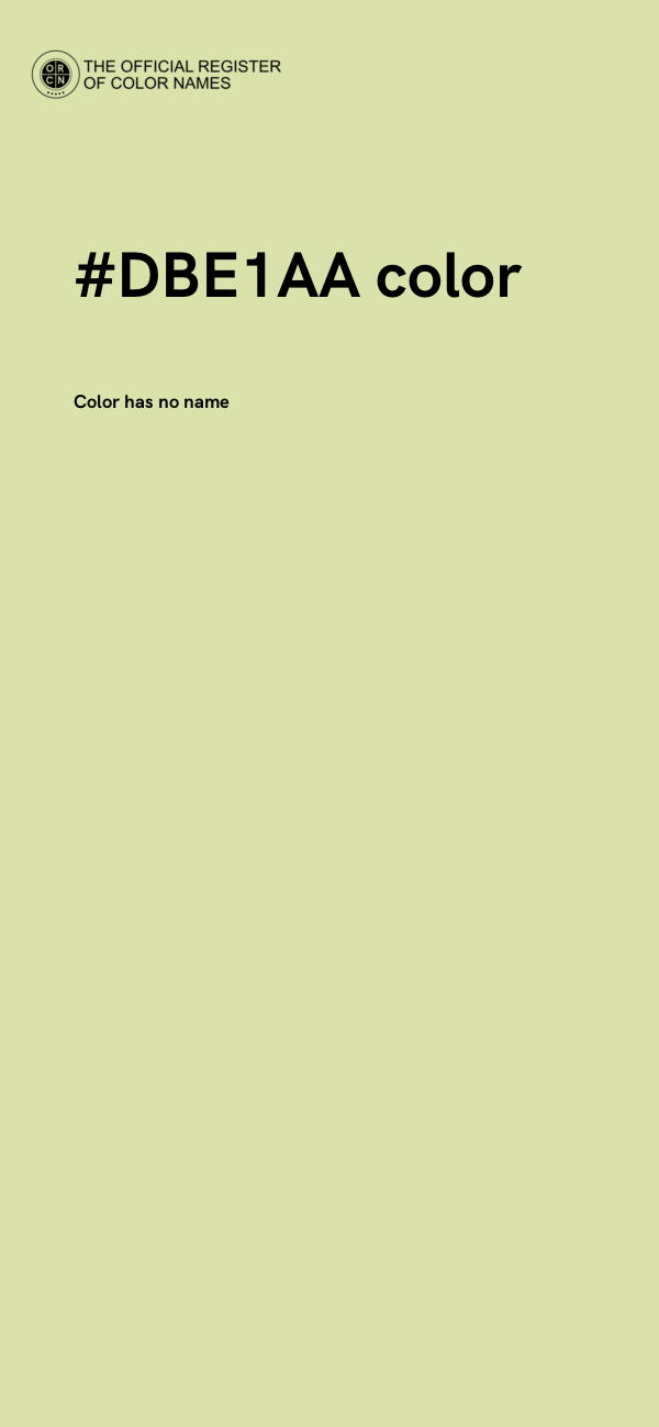 #DBE1AA color image