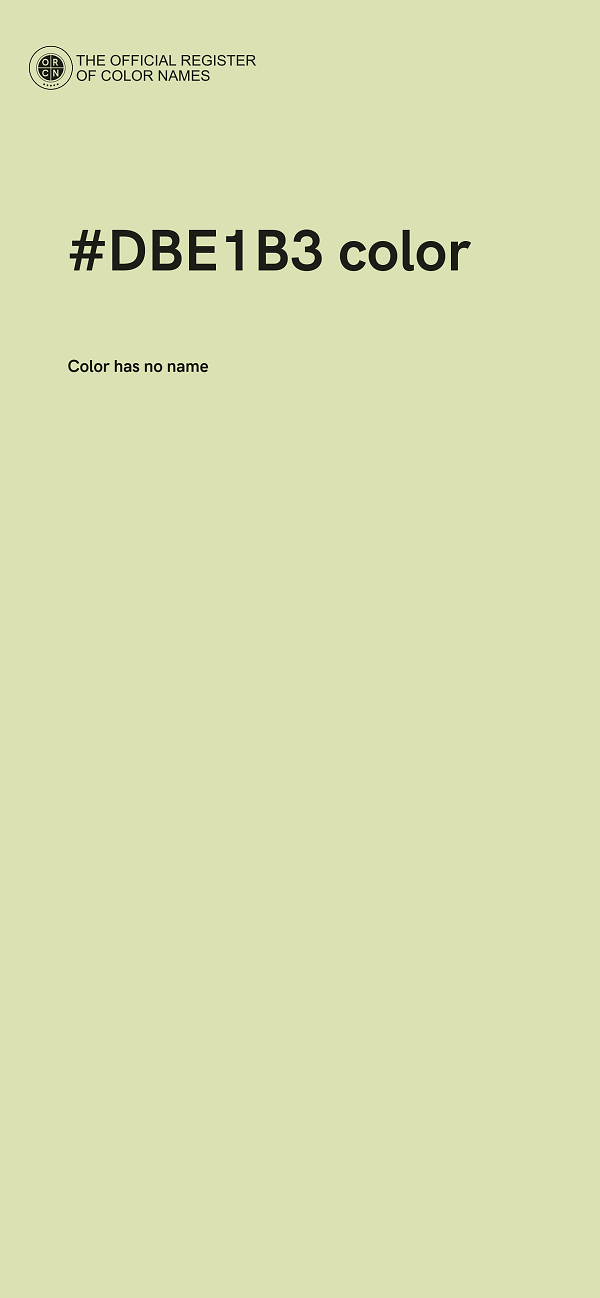 #DBE1B3 color image