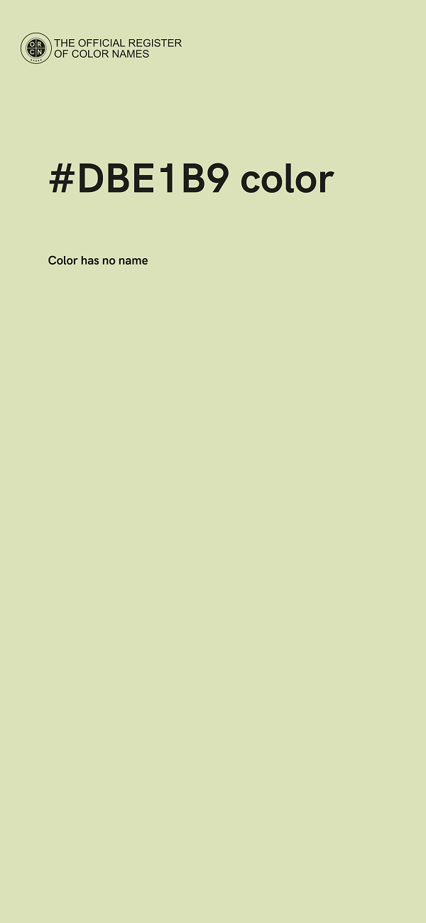 #DBE1B9 color image
