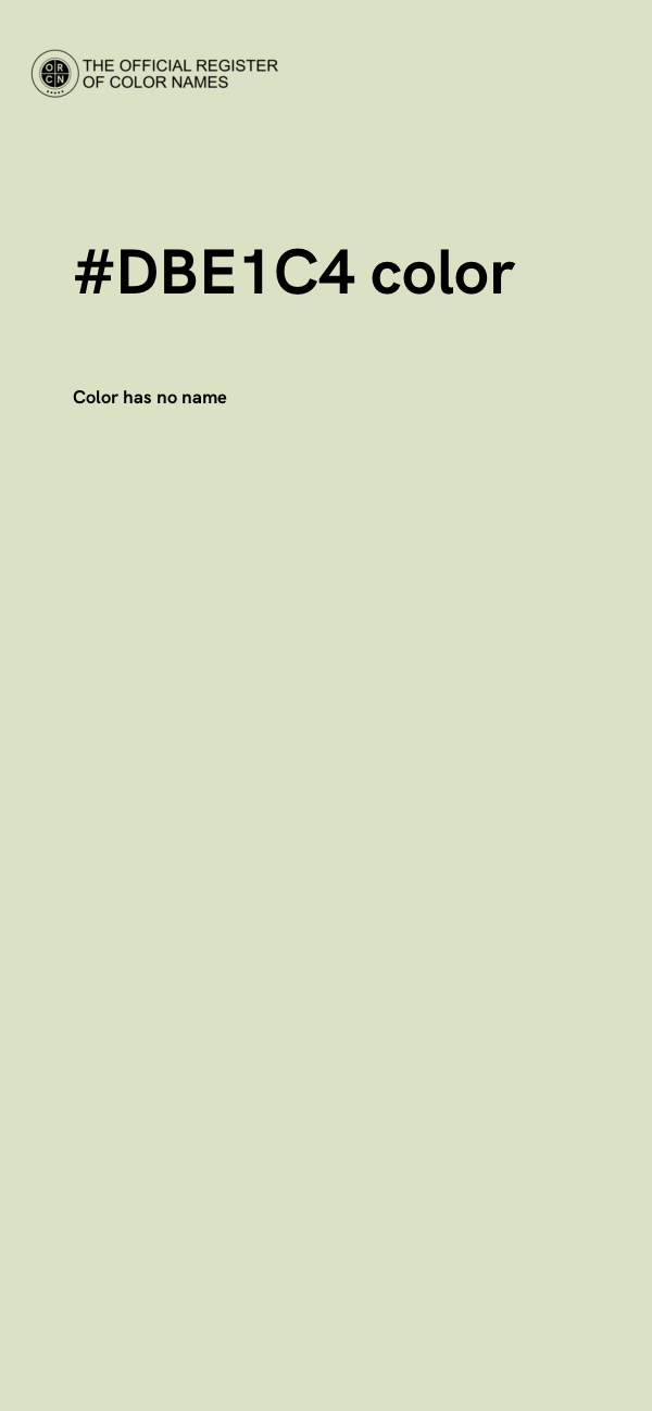 #DBE1C4 color image