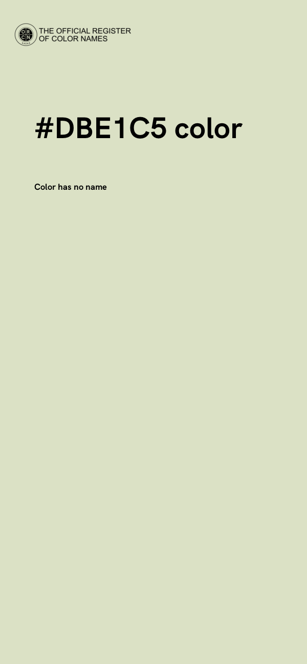 #DBE1C5 color image
