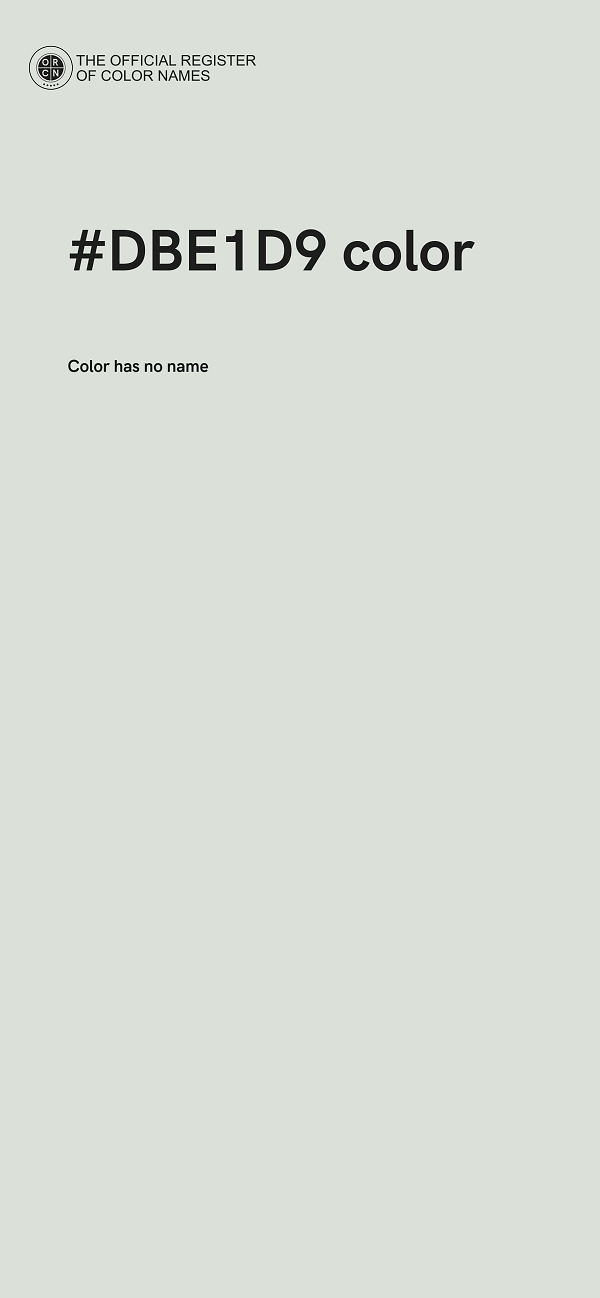 #DBE1D9 color image