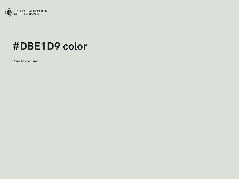 #DBE1D9 color image