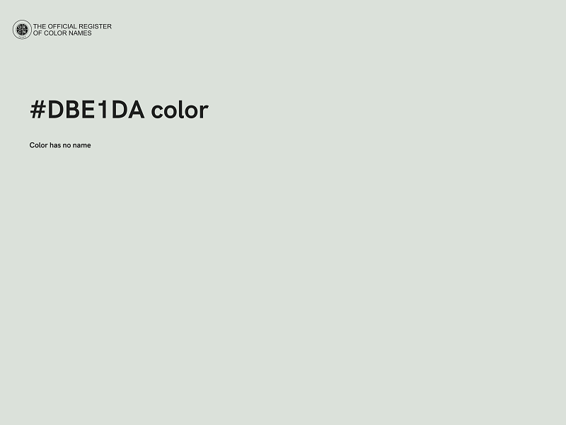 #DBE1DA color image