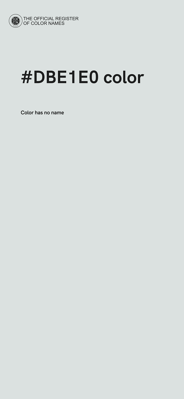 #DBE1E0 color image