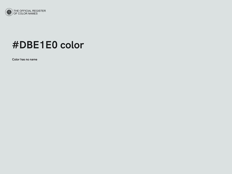 #DBE1E0 color image