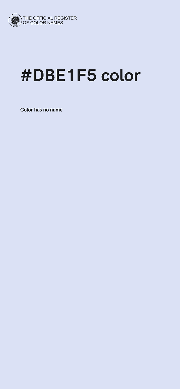 #DBE1F5 color image