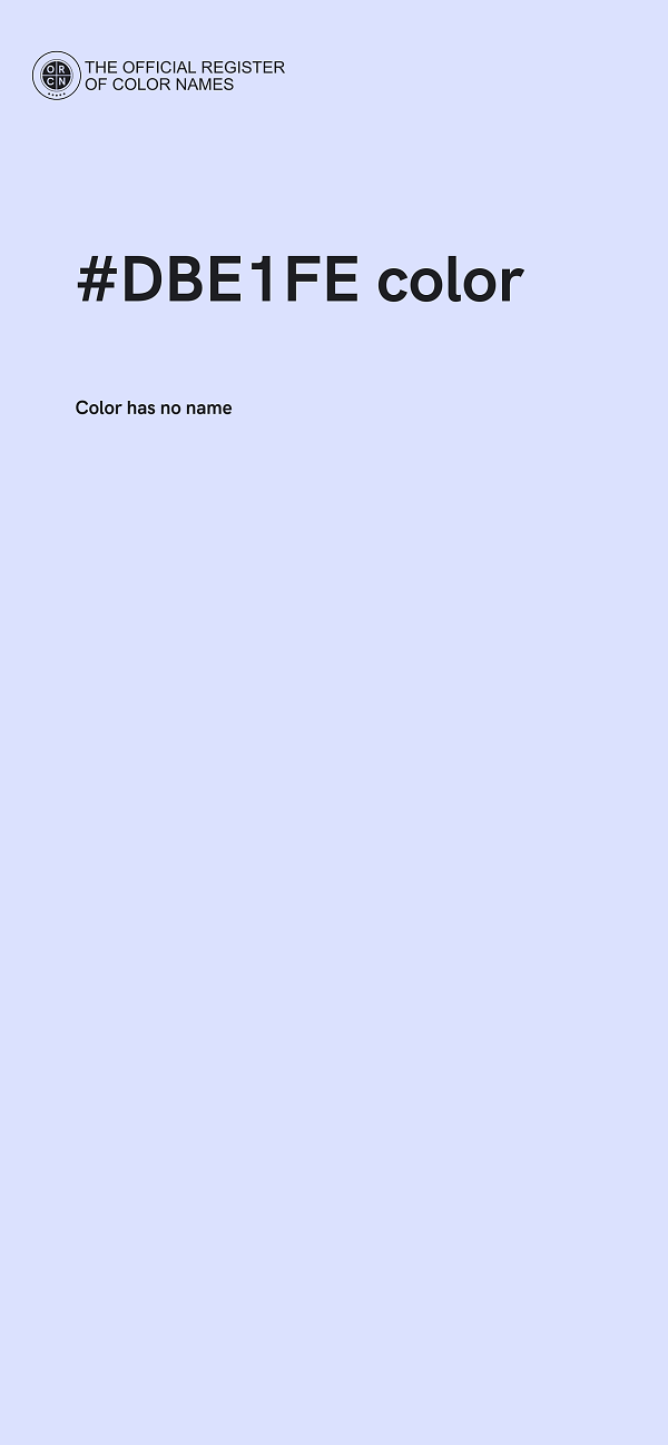 #DBE1FE color image