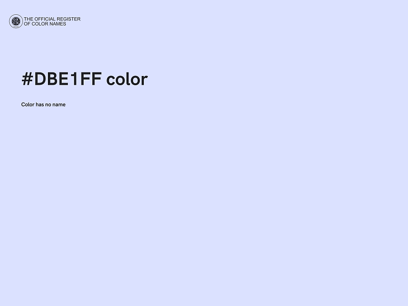 #DBE1FF color image