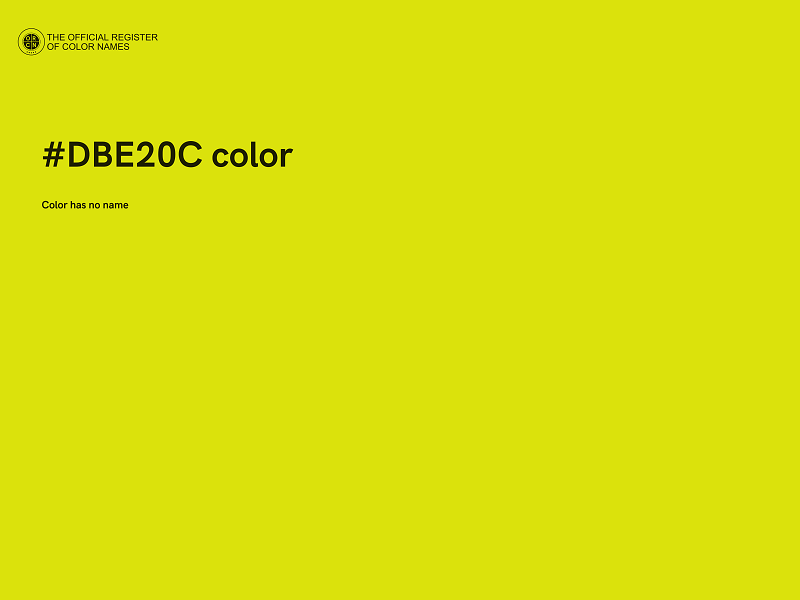 #DBE20C color image