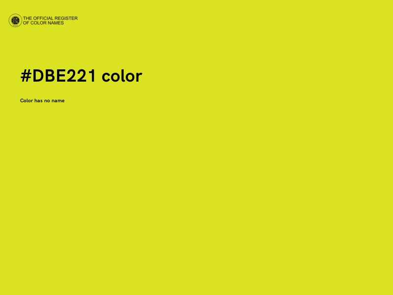 #DBE221 color image