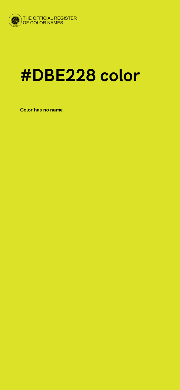#DBE228 color image