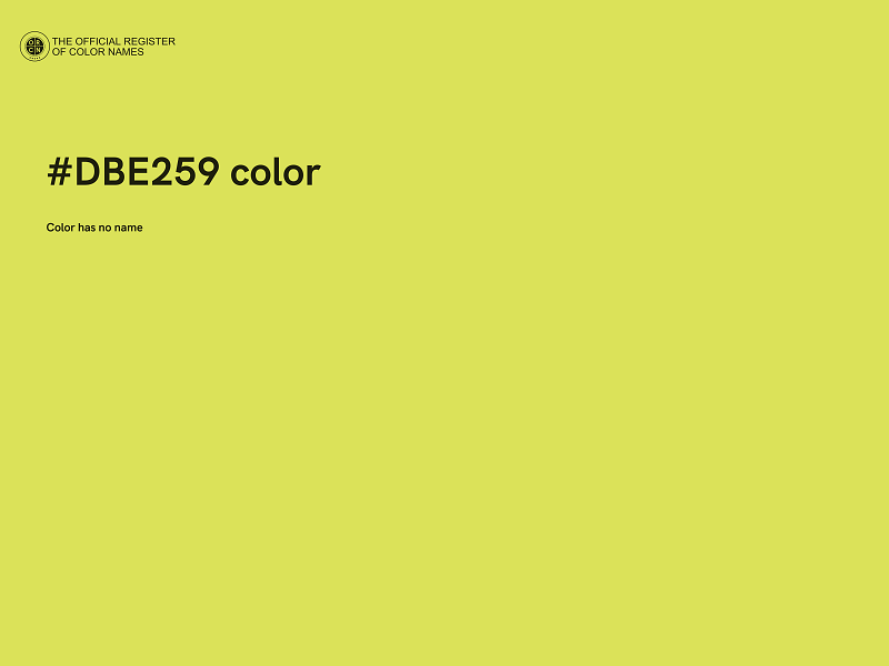 #DBE259 color image