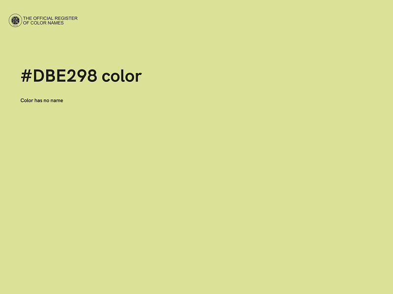 #DBE298 color image