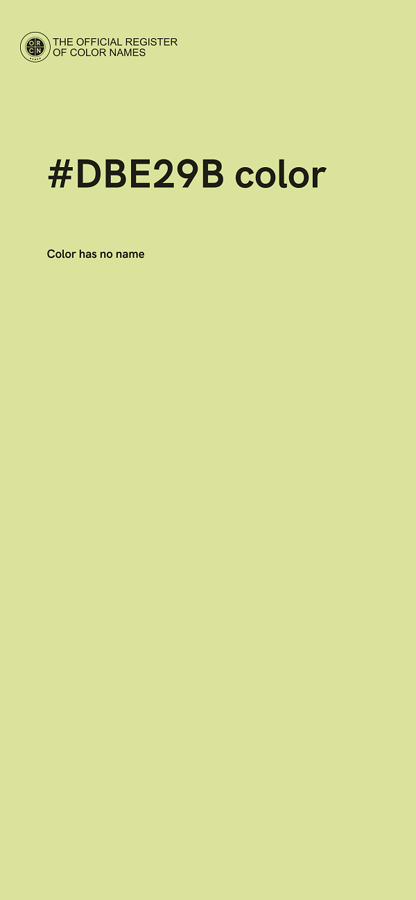 #DBE29B color image