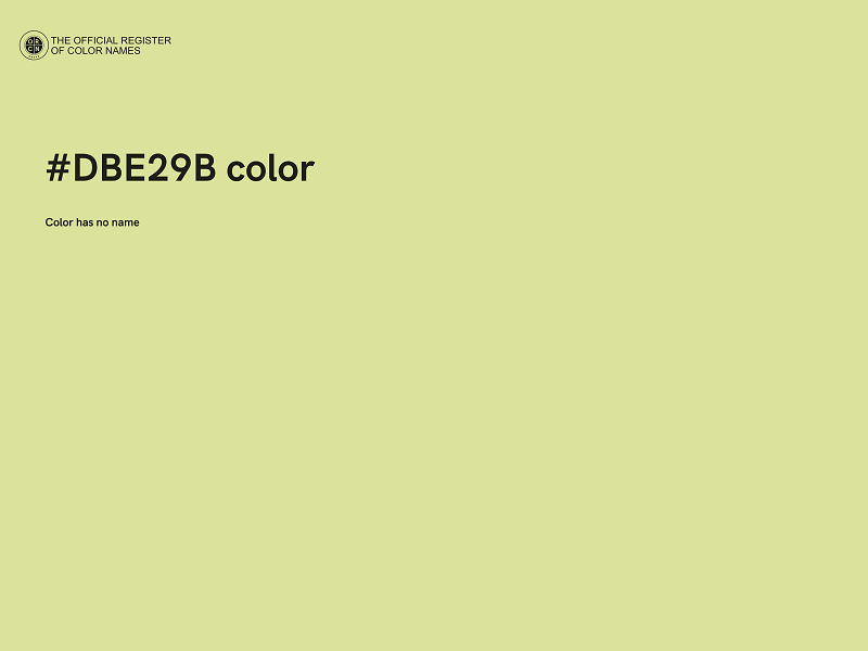 #DBE29B color image