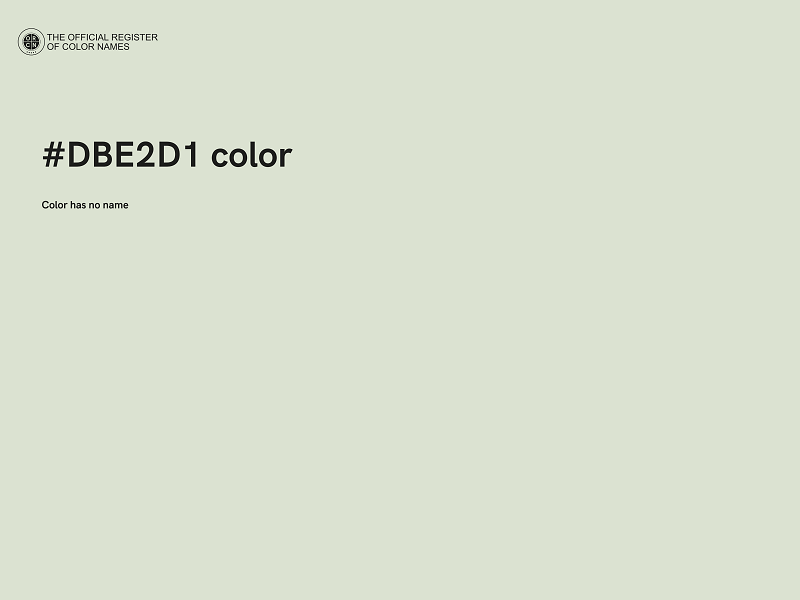 #DBE2D1 color image