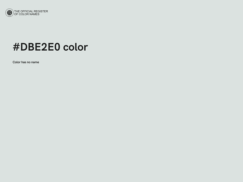 #DBE2E0 color image