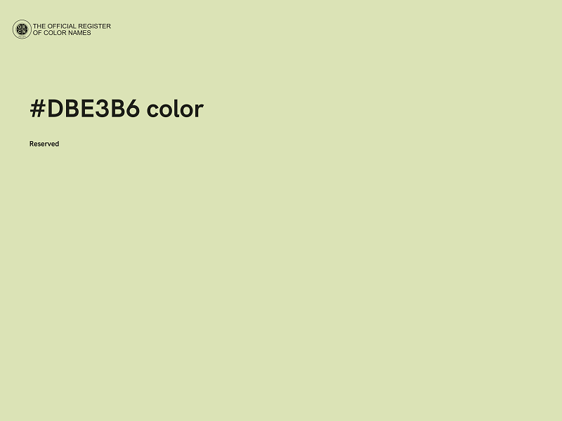 #DBE3B6 color image
