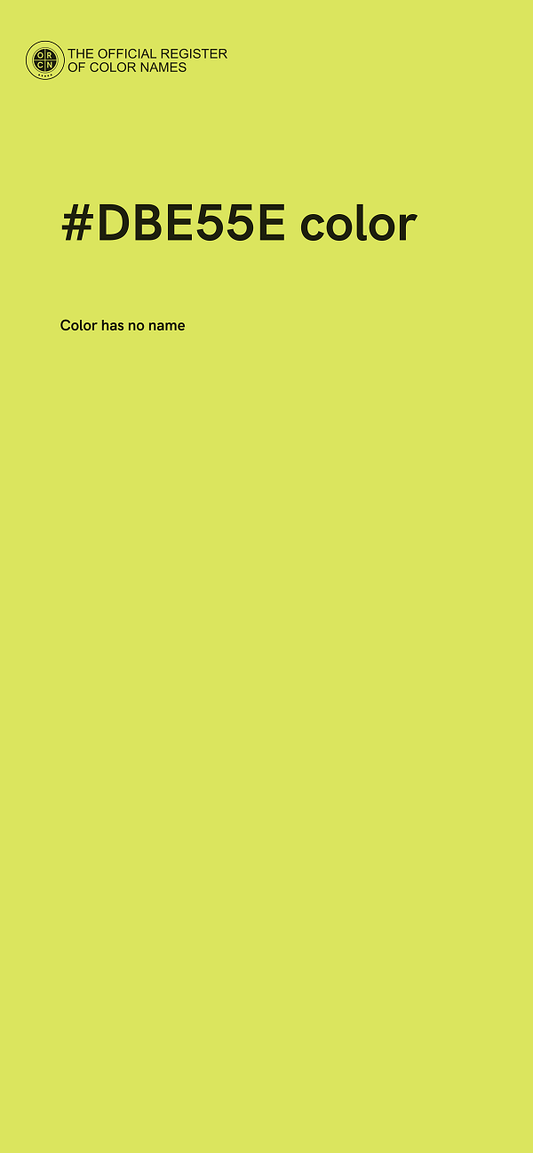 #DBE55E color image
