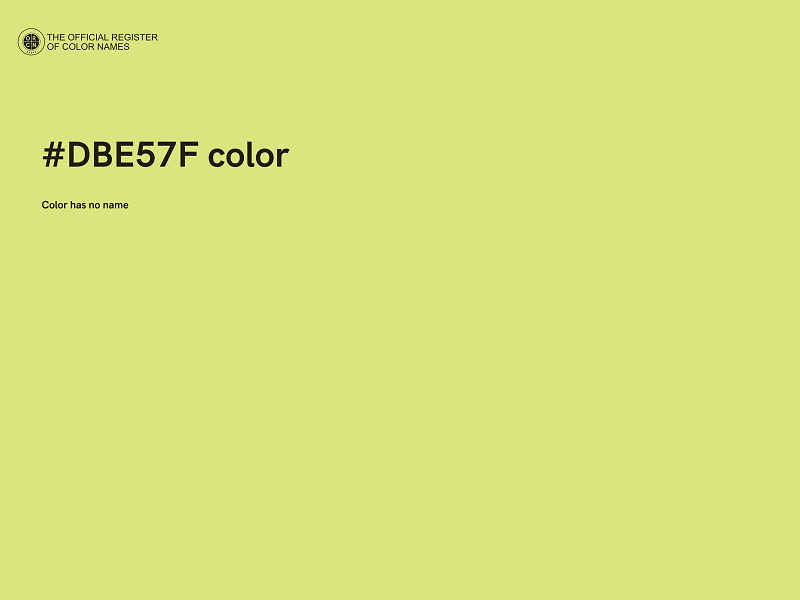 #DBE57F color image