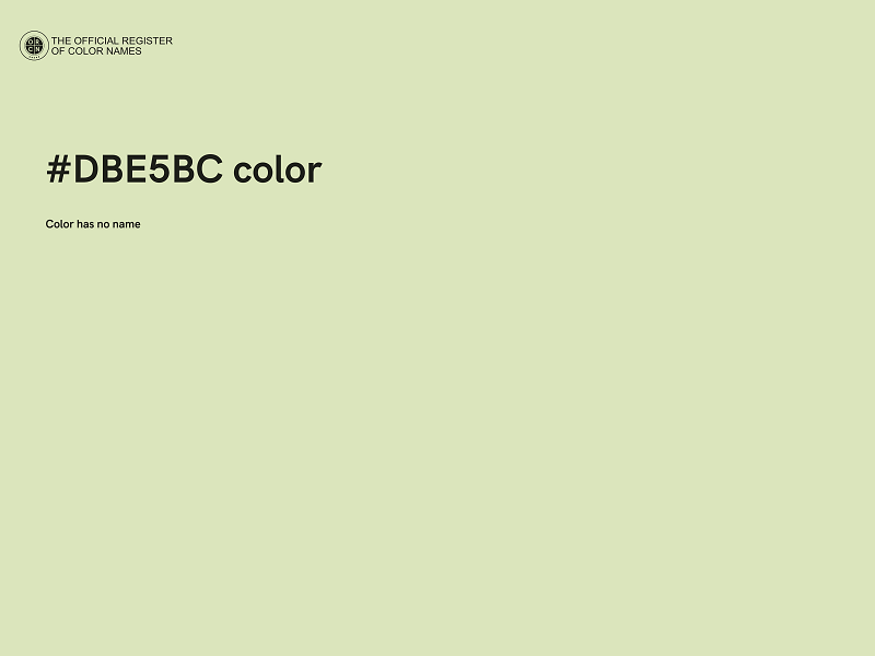 #DBE5BC color image