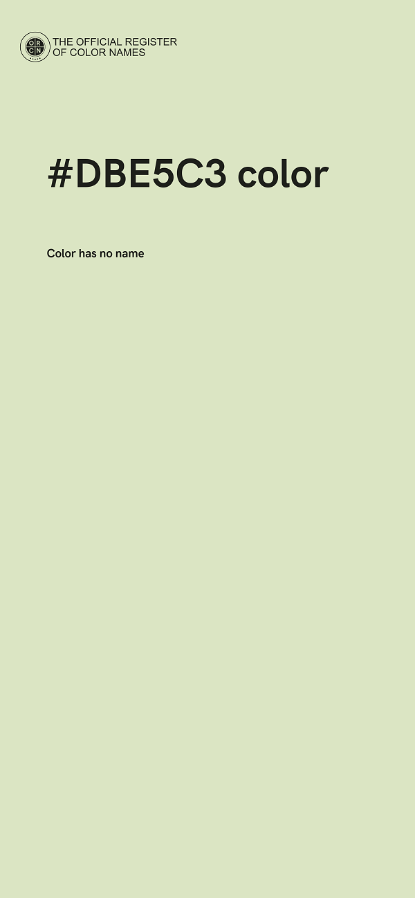 #DBE5C3 color image