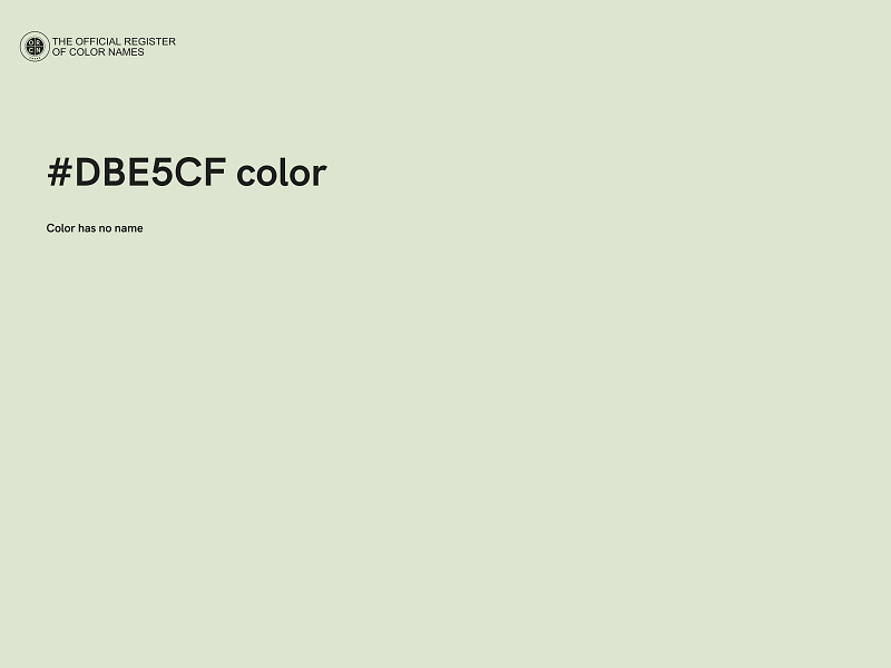 #DBE5CF color image