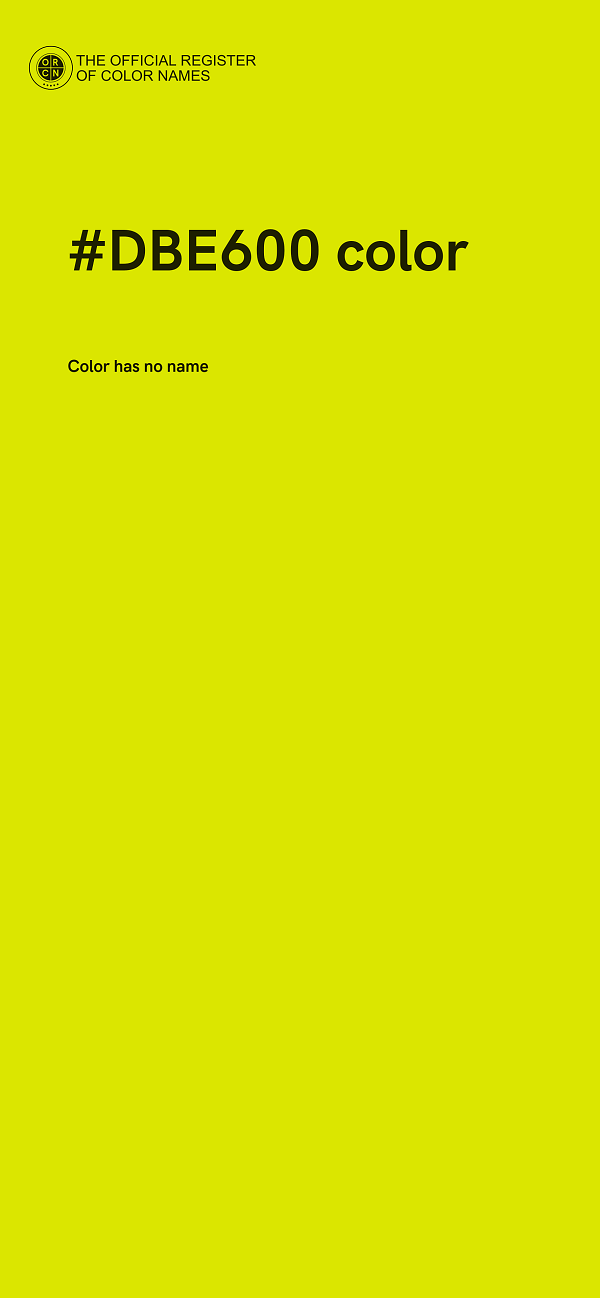 #DBE600 color image