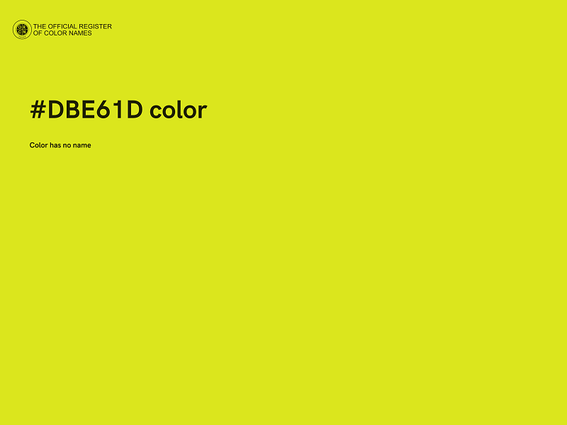 #DBE61D color image