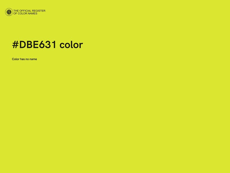 #DBE631 color image