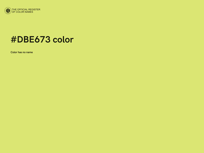 #DBE673 color image