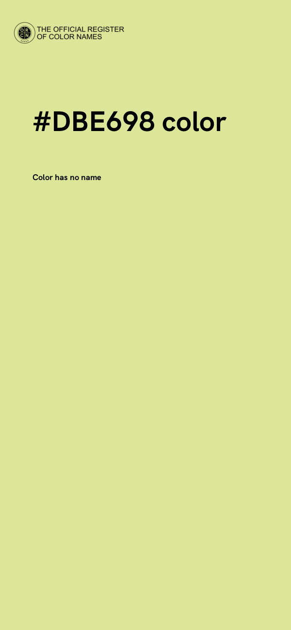 #DBE698 color image