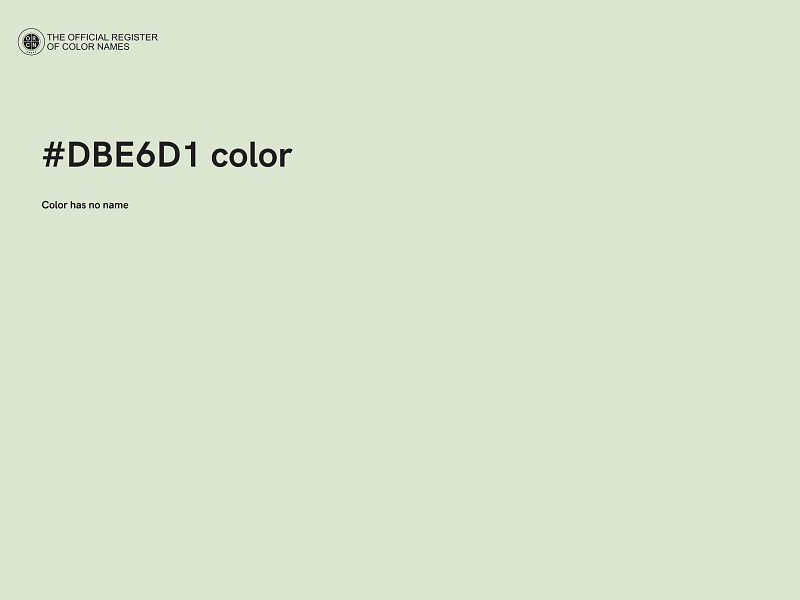 #DBE6D1 color image