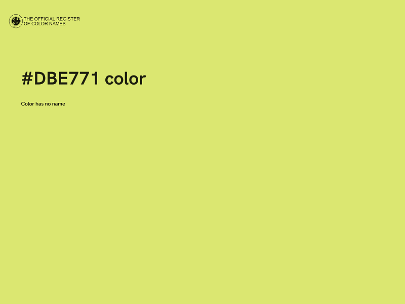 #DBE771 color image