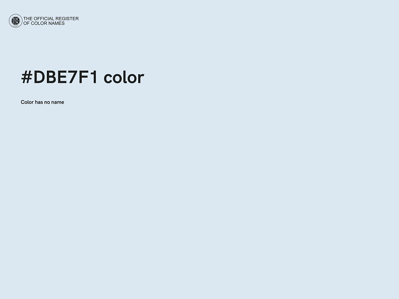 #DBE7F1 color image